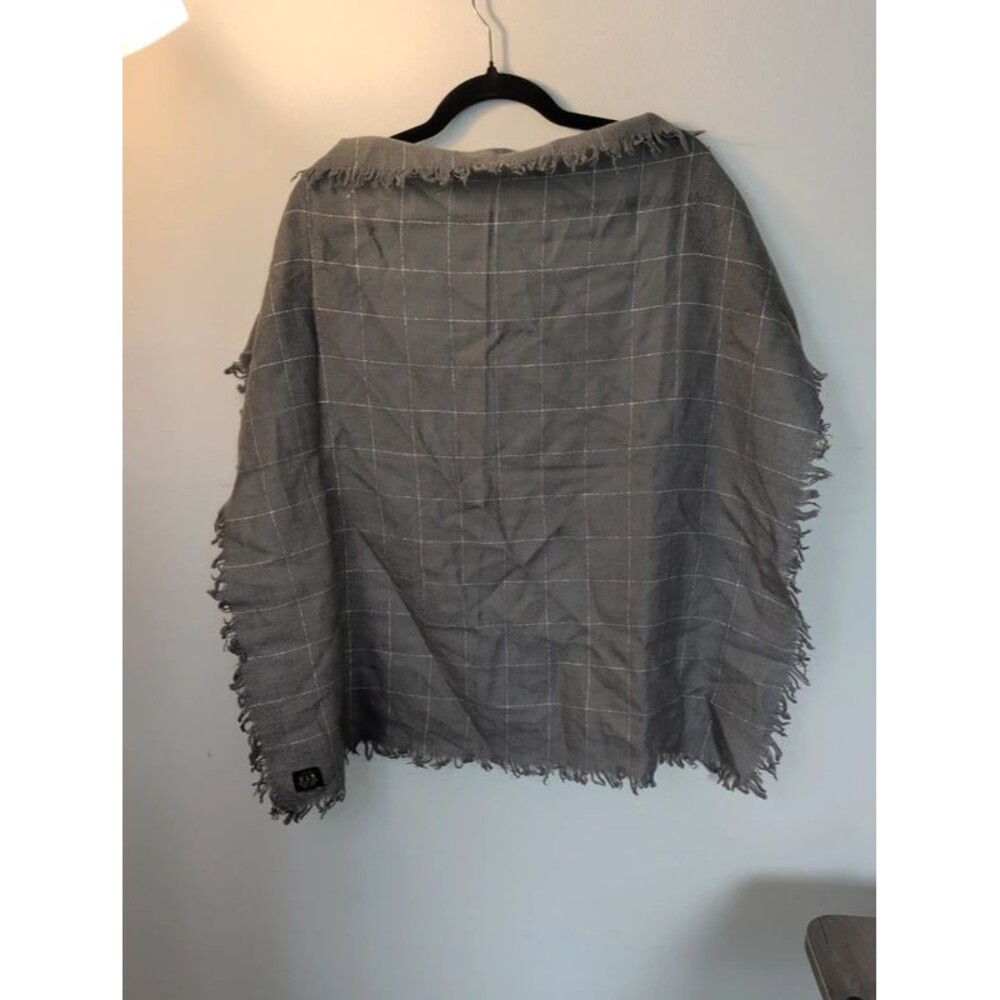 Vintage Durlyne Scarf Grey Metallic 28x28